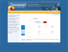 Tablet Screenshot of marees-nouvelle-caledonie.com